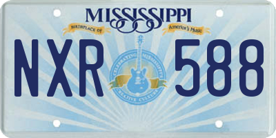MS license plate NXR588