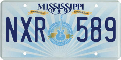 MS license plate NXR589