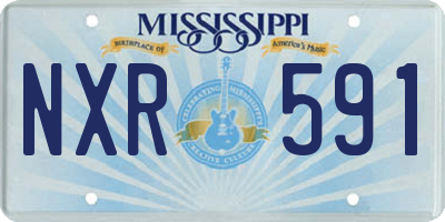 MS license plate NXR591