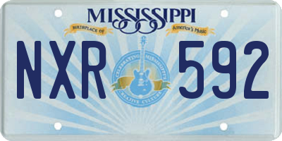 MS license plate NXR592