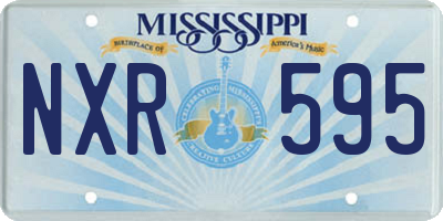 MS license plate NXR595