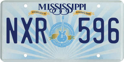 MS license plate NXR596
