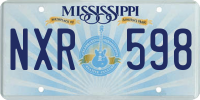 MS license plate NXR598