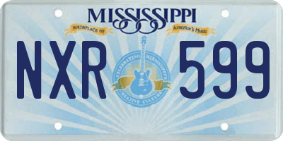 MS license plate NXR599