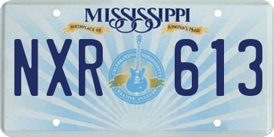 MS license plate NXR613
