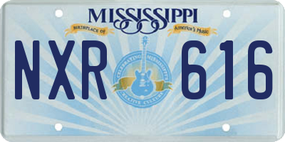 MS license plate NXR616