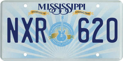 MS license plate NXR620