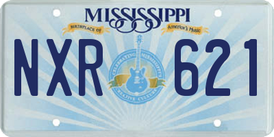 MS license plate NXR621