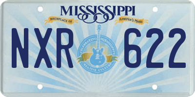 MS license plate NXR622