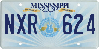 MS license plate NXR624