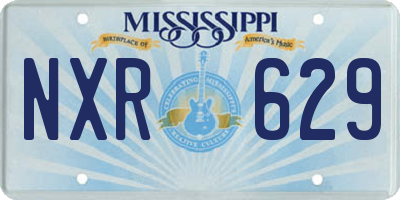 MS license plate NXR629