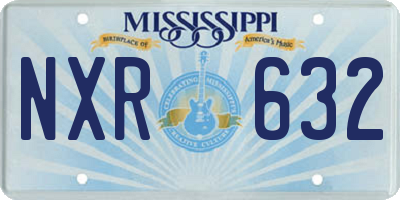 MS license plate NXR632