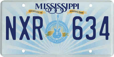 MS license plate NXR634