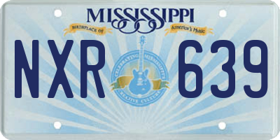 MS license plate NXR639