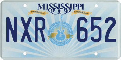 MS license plate NXR652