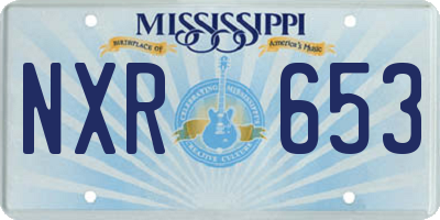 MS license plate NXR653