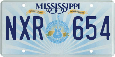 MS license plate NXR654