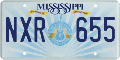MS license plate NXR655