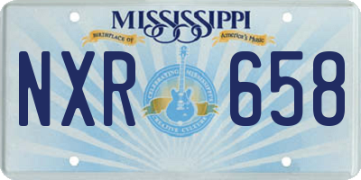 MS license plate NXR658