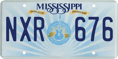 MS license plate NXR676