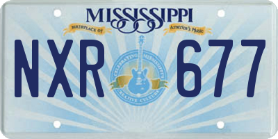 MS license plate NXR677