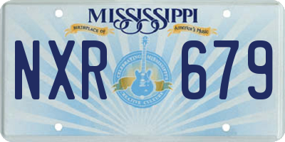 MS license plate NXR679