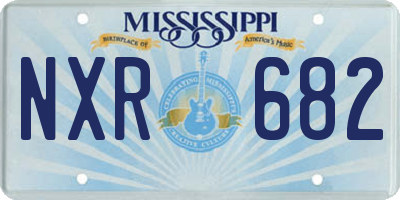 MS license plate NXR682
