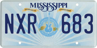 MS license plate NXR683