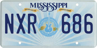 MS license plate NXR686