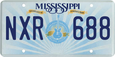 MS license plate NXR688