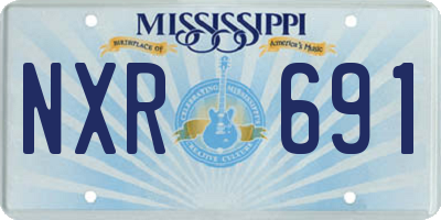MS license plate NXR691