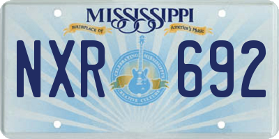 MS license plate NXR692