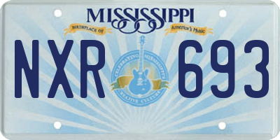 MS license plate NXR693