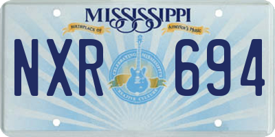 MS license plate NXR694