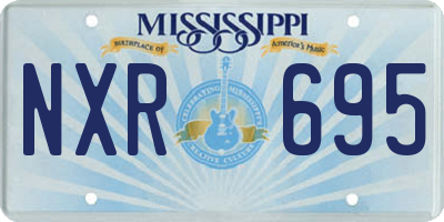 MS license plate NXR695