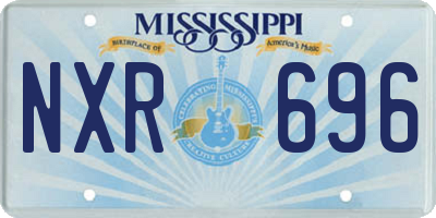 MS license plate NXR696