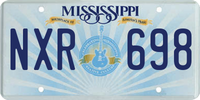 MS license plate NXR698