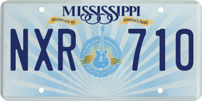 MS license plate NXR710
