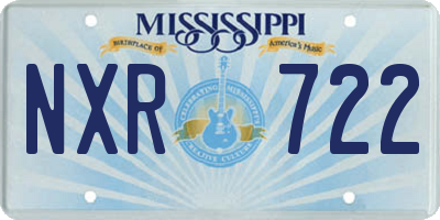 MS license plate NXR722