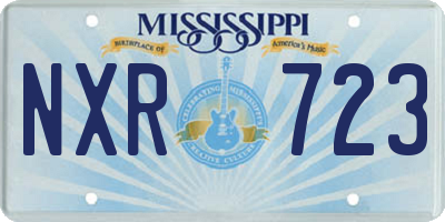 MS license plate NXR723