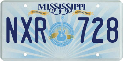 MS license plate NXR728