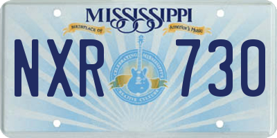 MS license plate NXR730