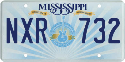 MS license plate NXR732