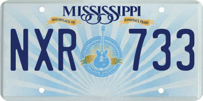 MS license plate NXR733