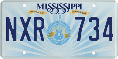 MS license plate NXR734