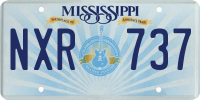 MS license plate NXR737