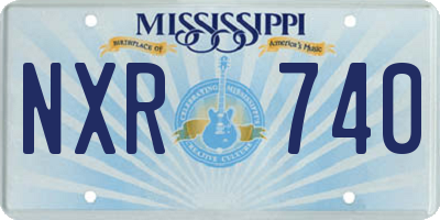 MS license plate NXR740