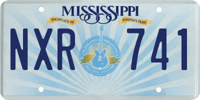 MS license plate NXR741