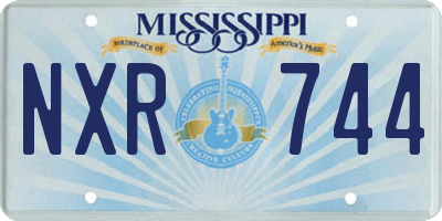 MS license plate NXR744