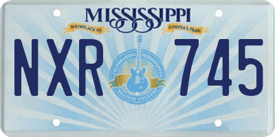 MS license plate NXR745